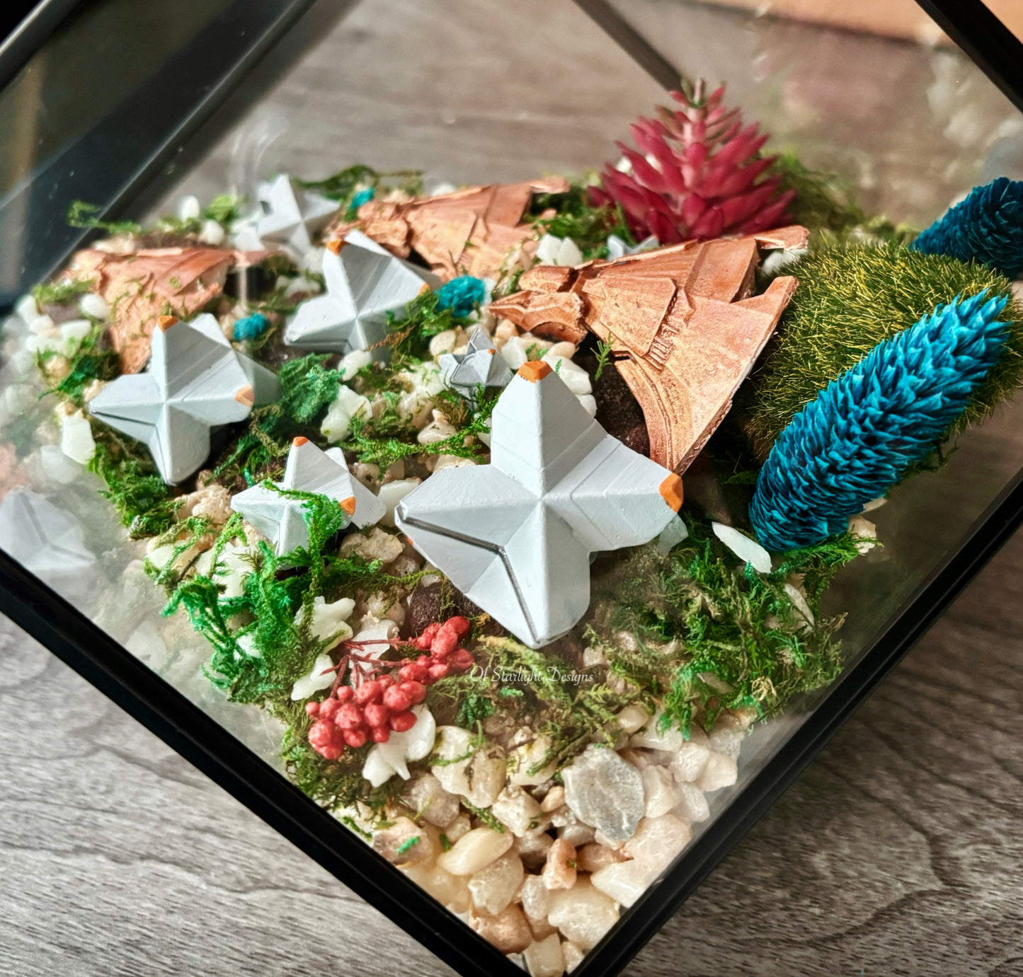 Black Garden Little Light Terrarium