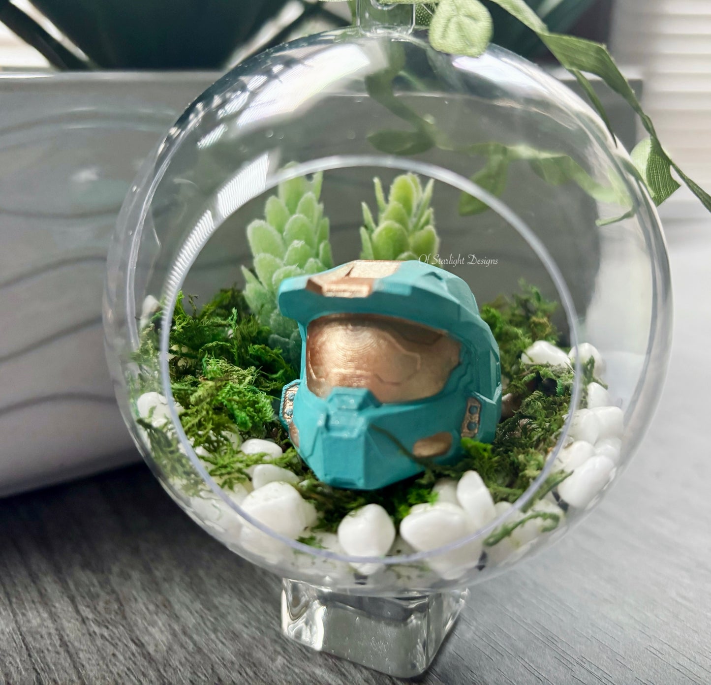 Teal MIA Succulent Orb