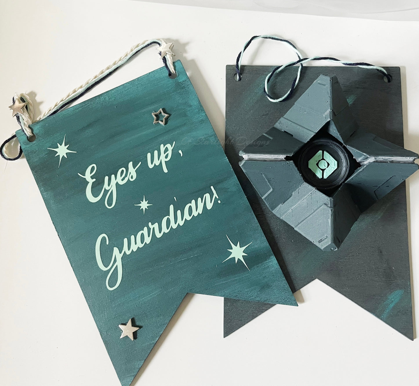 Reversible Glow Ghost Banner Signs