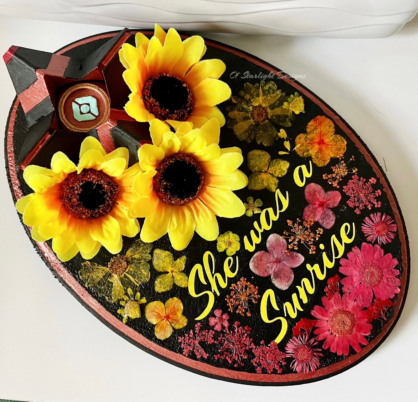 Sunrise Ghost Wooden Wall Plaque