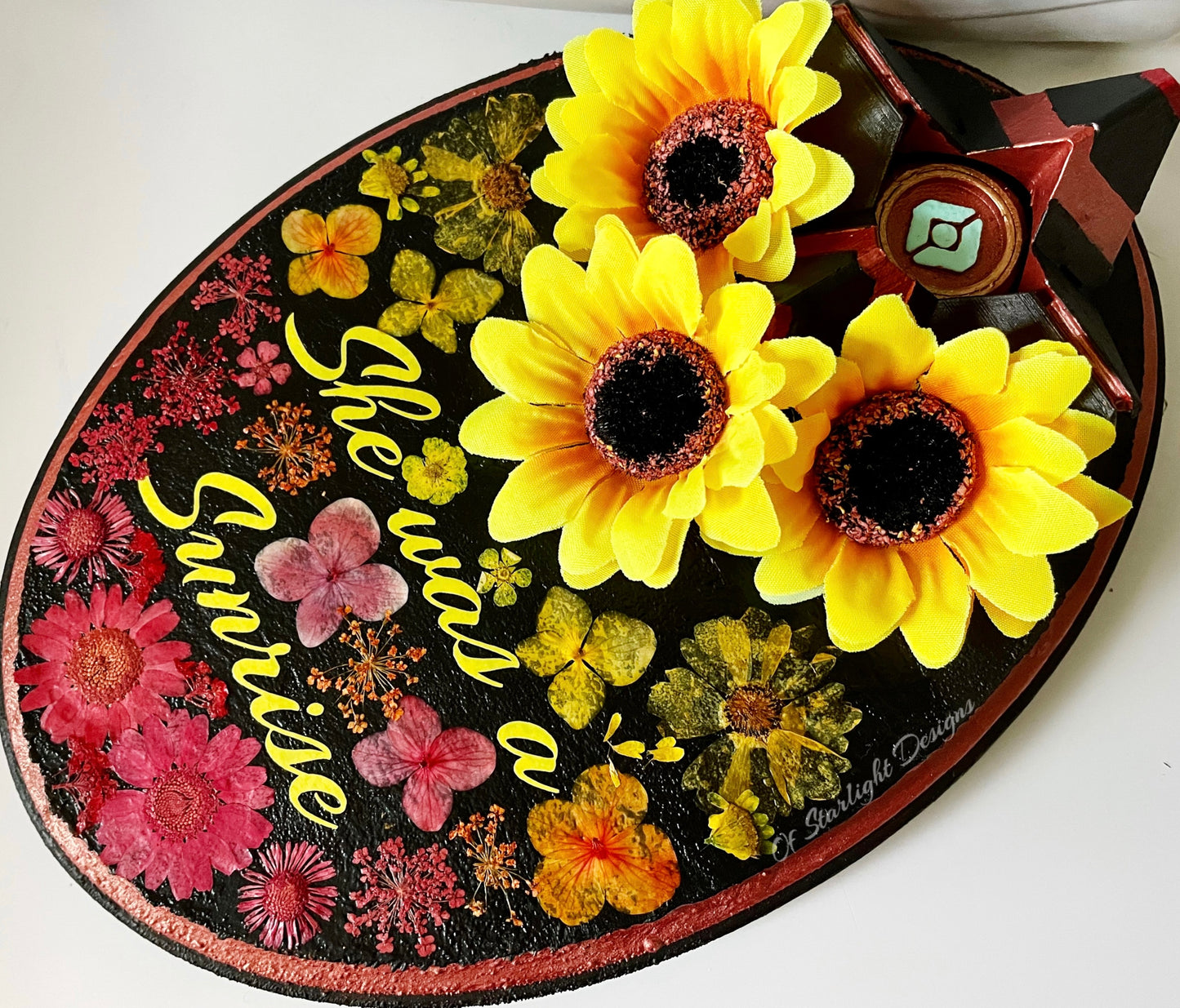 Sunrise Ghost Wooden Wall Plaque