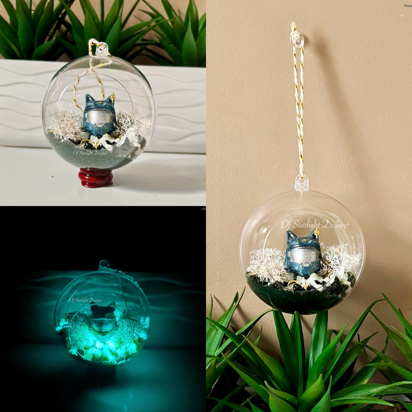 Space Cat MIA Terrarium Orb