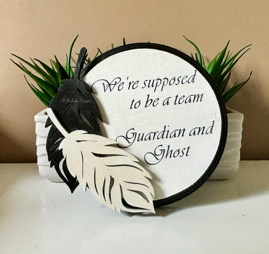 Ghost & Guardian Wall Plaque