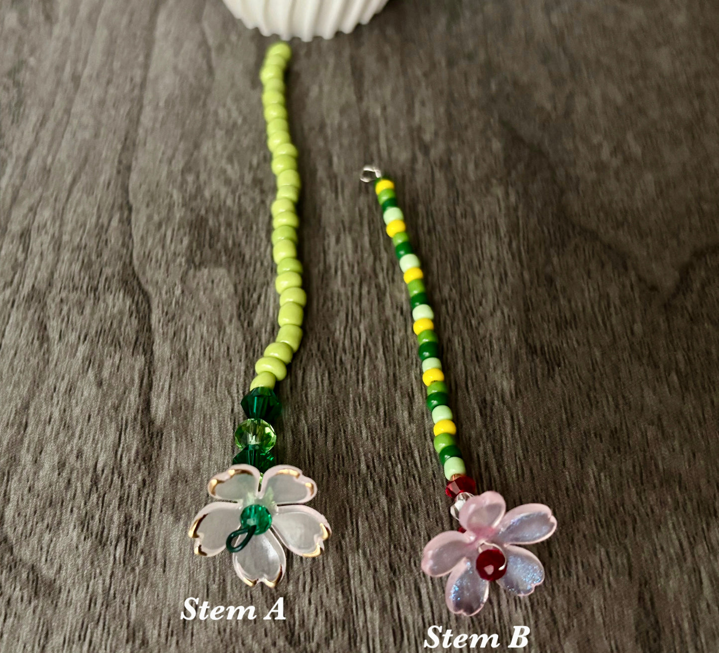 Light Pink Blossom Beaded Flowers