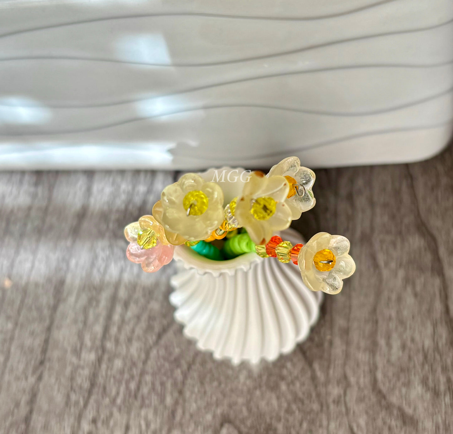 Yellow Beaded Flowers