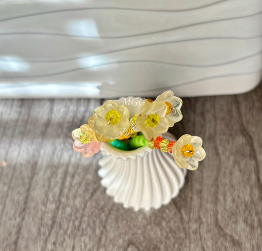 Yellow Beaded Flowers