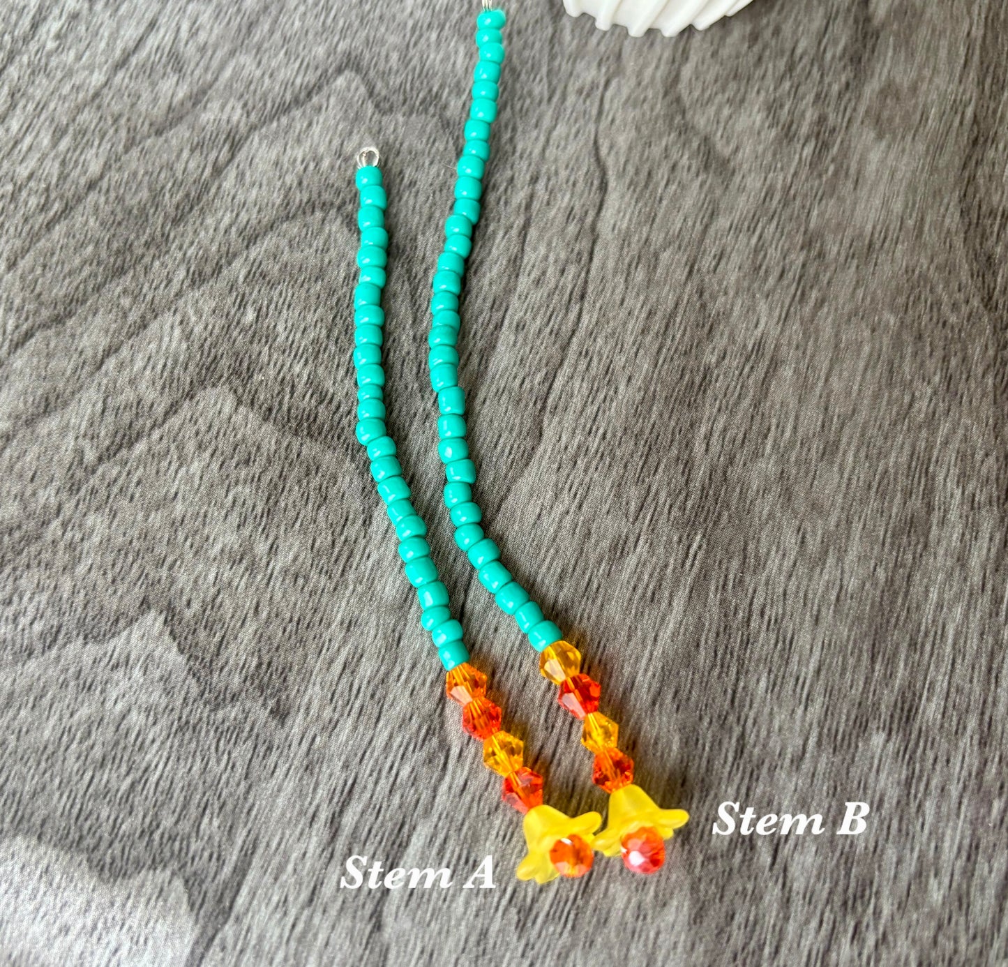 Bright Yellow Beaded Flowers