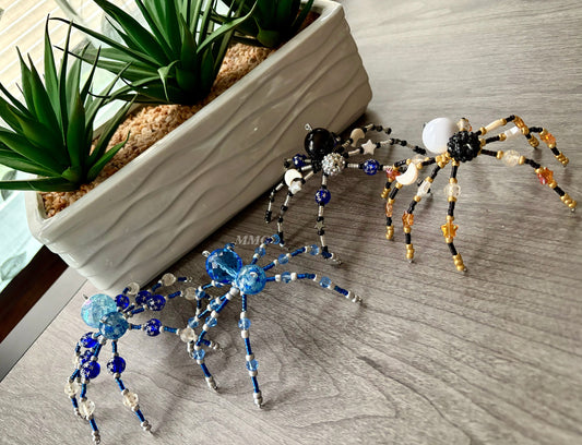 Beaded Space Spiders