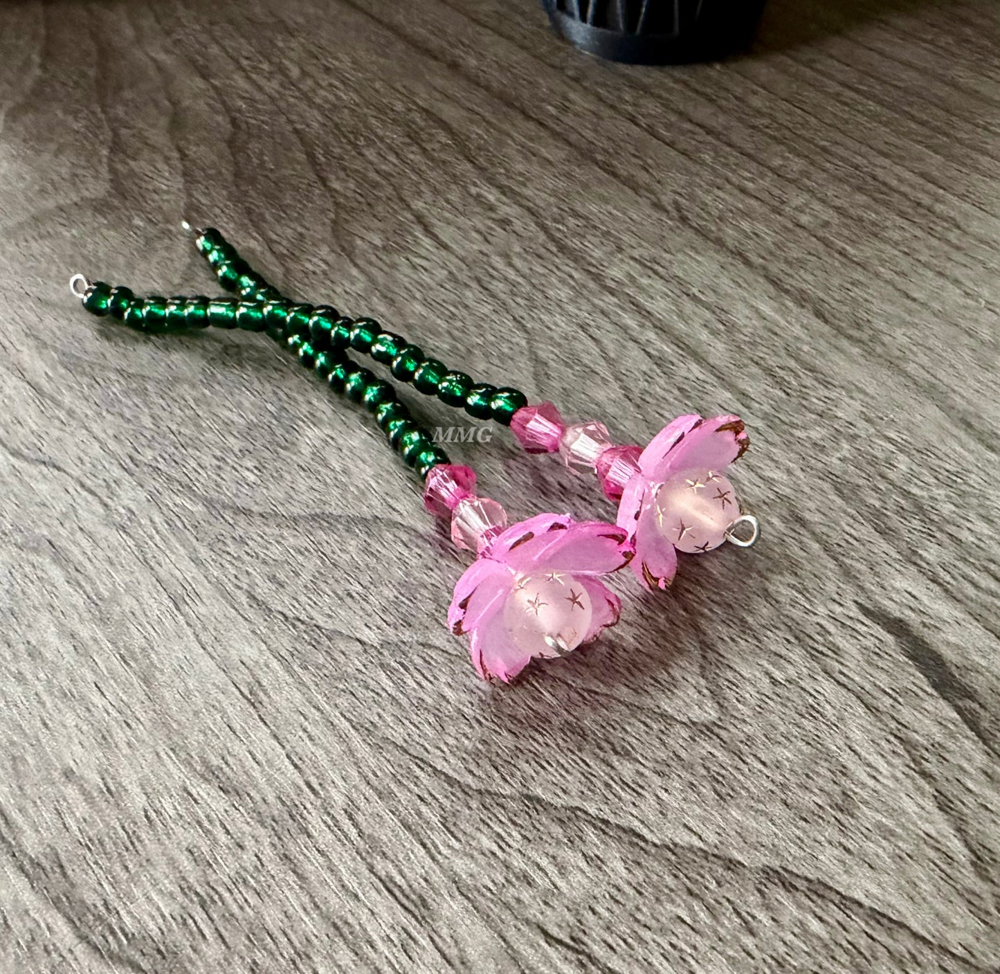 Pink Space Blossom Beaded Flowers