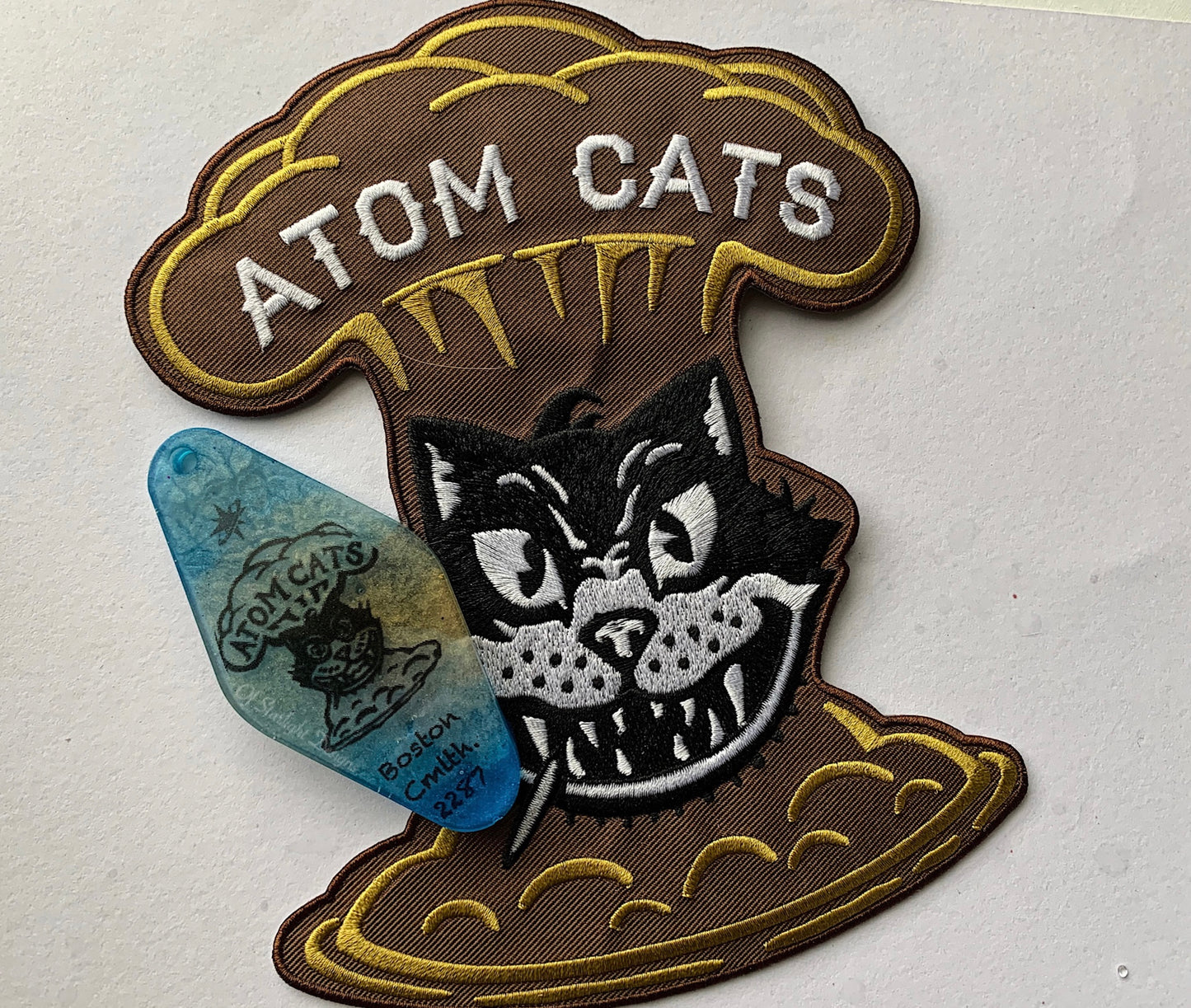 Atom Cats Resin Keychain